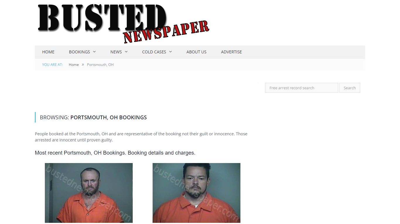 Portsmouth, OH Mugshots - BUSTEDNEWSPAPER.COM