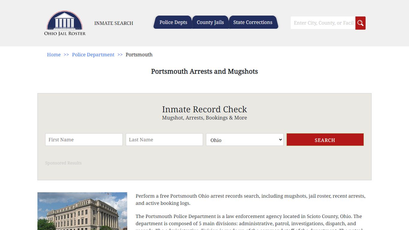 Portsmouth Arrests and Mugshots | Jail Roster Search