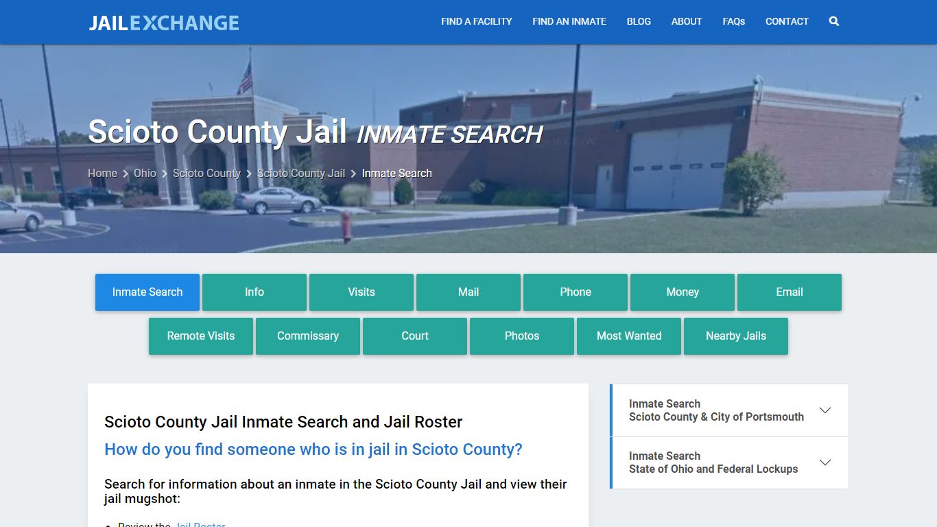 Inmate Search: Roster & Mugshots - Scioto County Jail, OH